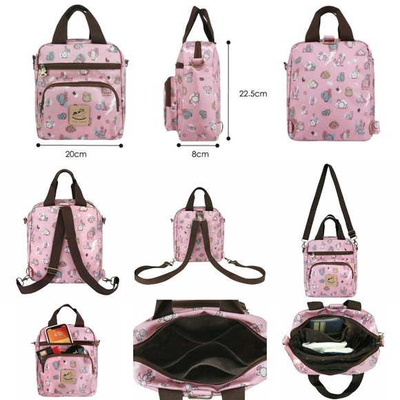 Waterproof Corgi Convertibe Handbag Backpack Crossbody Purse Multifunctional Use - Picture 2 of 7